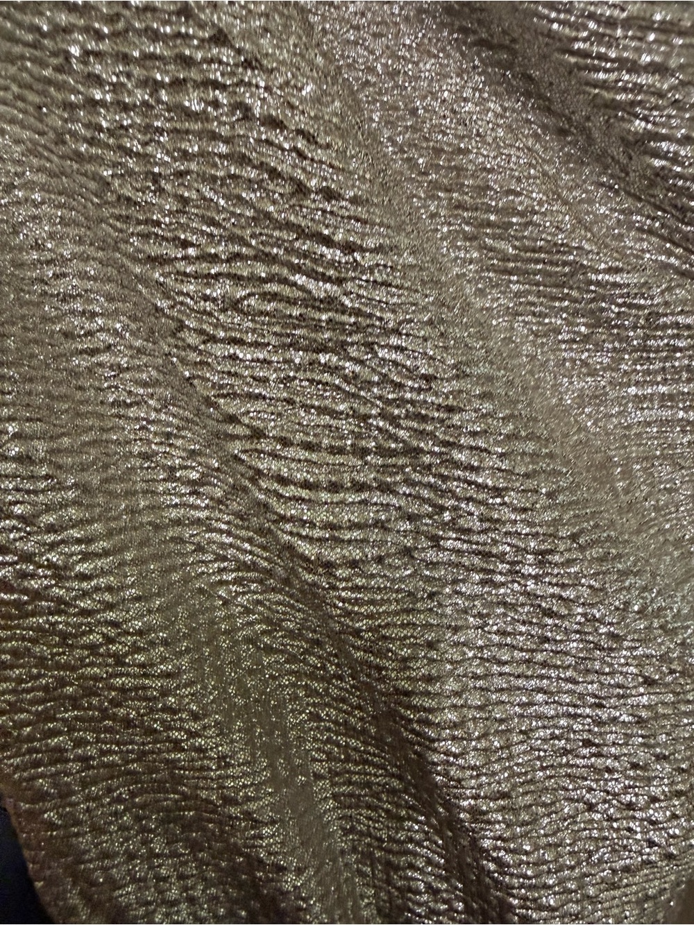 NWOT David Meister Champagne Metallic Gown - Picture 7 of 7